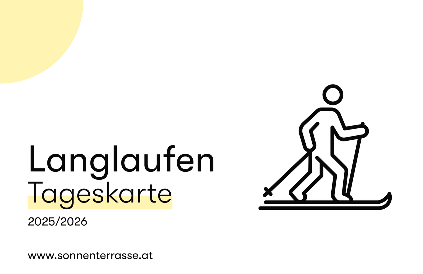 Langlaufloipe Tageskarte 2025/26